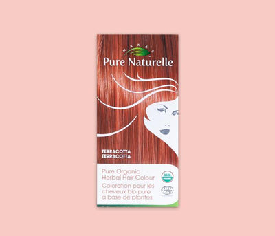 TERRACOTTA - Pure Organic Manas PURE NATURELLE Herbal Hair Colour - USDA Approved, Certified Organic By ECOCERT SA