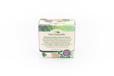 Restores moisture, rejuvenates skin with miracle herb Moringa known for its anti-aging properties... Manas Pure Naturelle 100% Natural Moisture-Plus Face Pack
