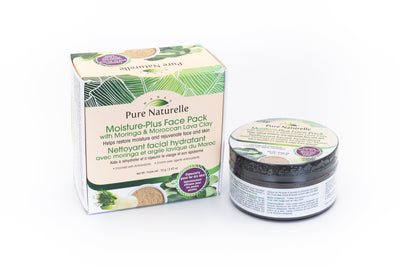 Restores moisture, rejuvenates skin with miracle herb Moringa known for its anti-aging properties... Manas Pure Naturelle 100% Natural Moisture-Plus Face Pack
