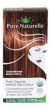 DARK BROWN - Pure Organic Manas PURE NATURELLE Herbal Hair Colour - USDA Approved, Certified Organic By ECOCERT SA