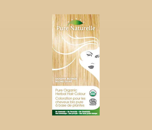 GOLDEN BLONDE - Pure Organic Manas PURE NATURELLE Herbal Hair Colour - USDA Approved, Certified Organic By ECOCERT SA