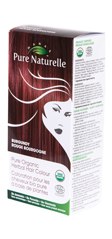 BURGUNDY - Pure Organic Manas PURE NATURELLE Herbal Hair Colour - USDA Approved, Certified Organic By ECOCERT SA